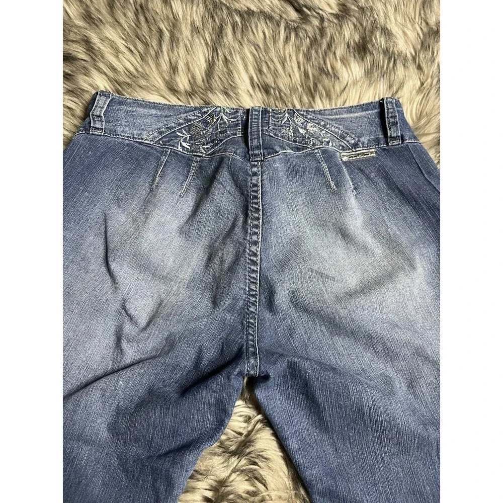 Vintage Y2K Capri Denim Jeans Secret Love Sz 12 Women